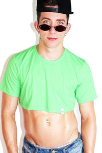 Core Extreme Crop Tee-Neon Green
