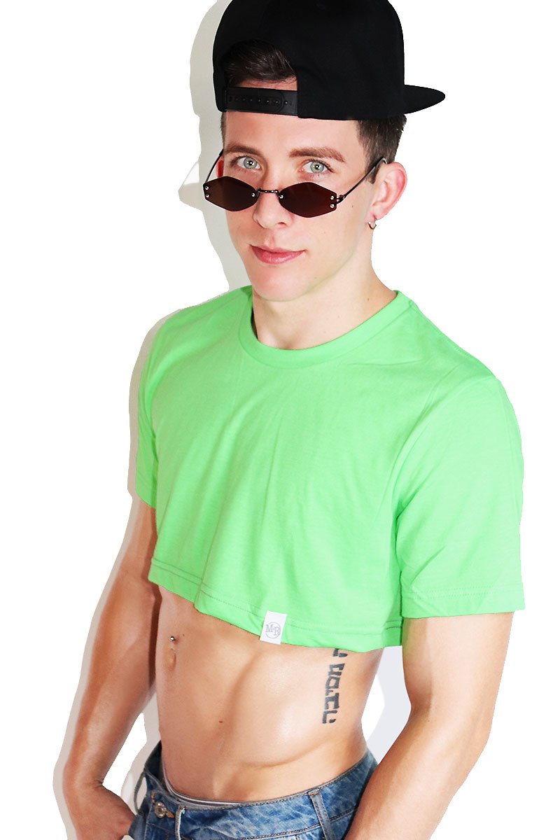 Core Extreme Crop Tee-Neon Green