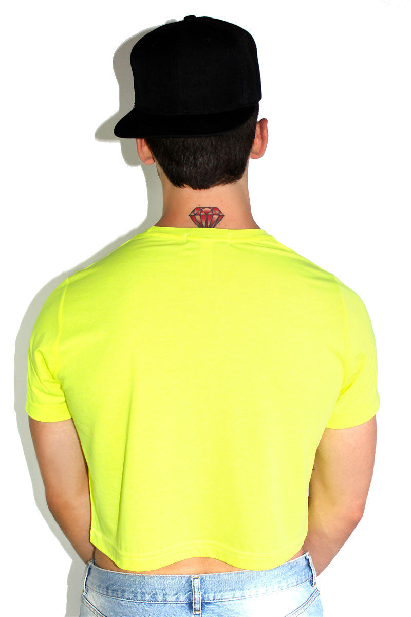 Core Crop Tee-Neon Yellow