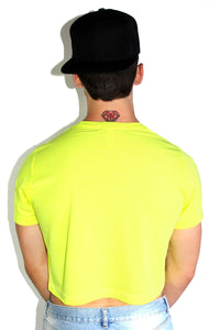 Core Crop Tee-Neon Yellow
