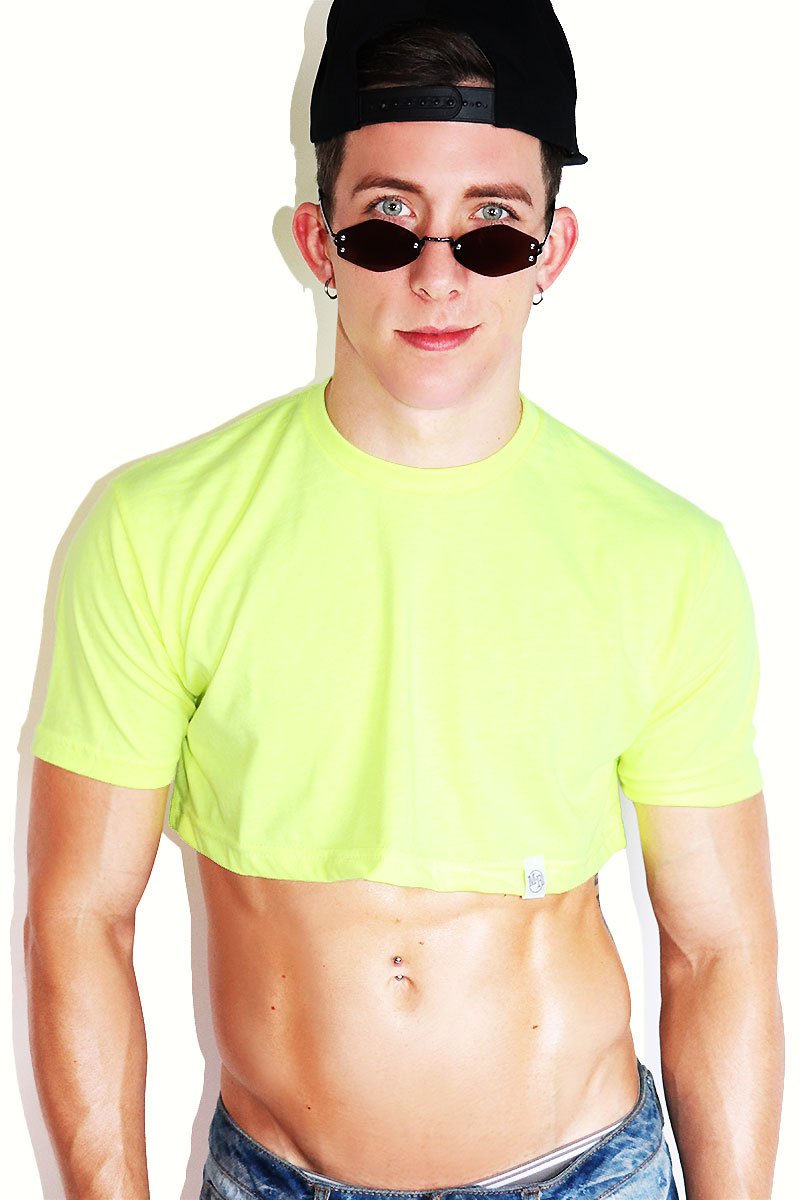 Core Extreme Crop Tee-Neon Yellow