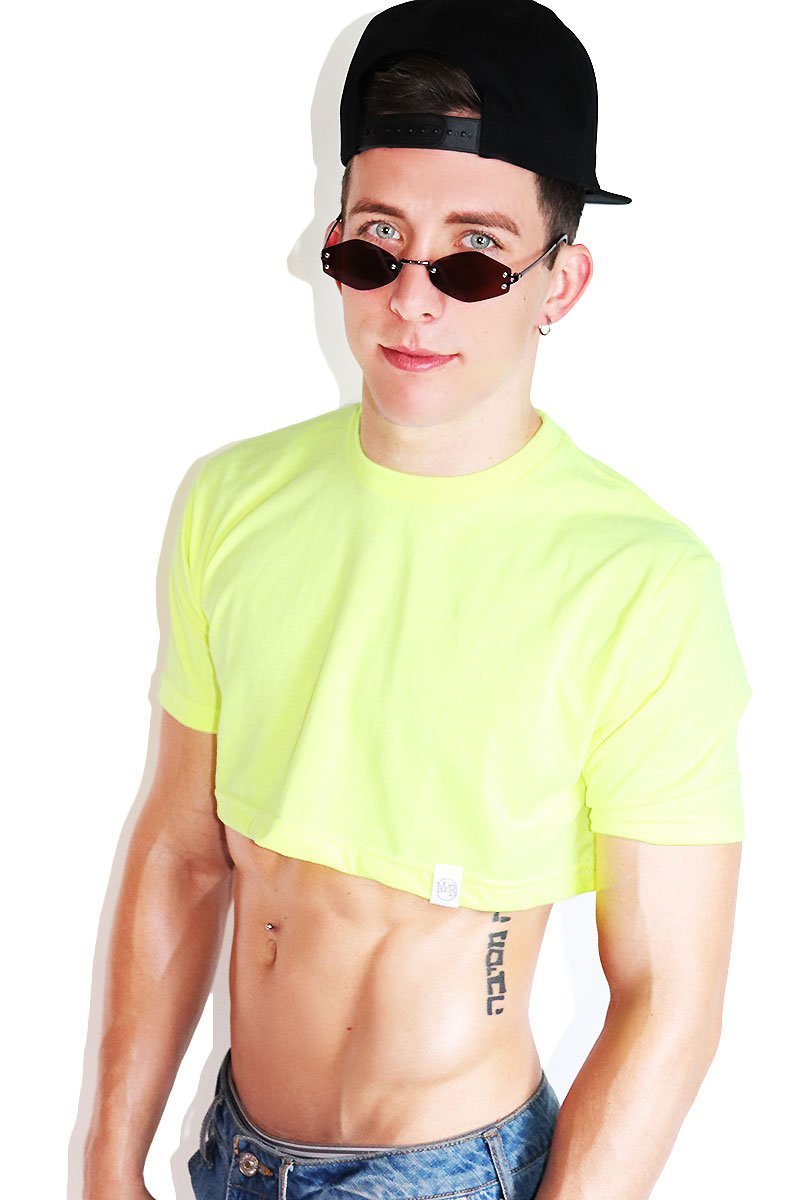 Core Extreme Crop Tee-Neon Yellow