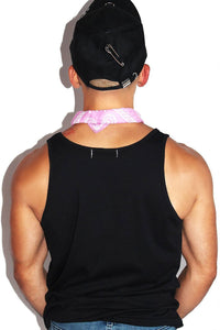 Night Geo Mountain Racerback Tank-Black