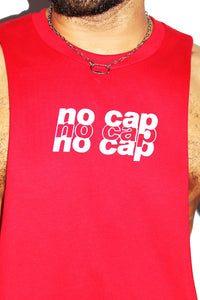 No Cap Low Arm Shredder Tank-Red
