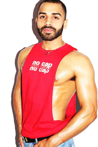 No Cap Low Arm Shredder Tank-Red
