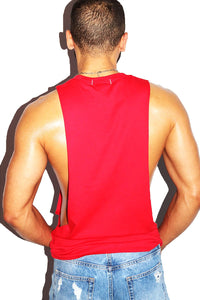 No Cap Low Arm Shredder Tank-Red