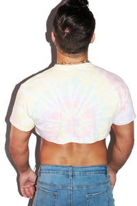 Nude Is The New Normal Tye Dye Extreme Crop Tee-Multi