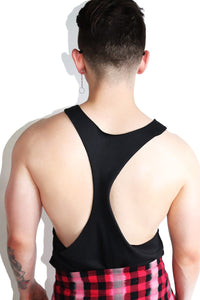 Occult Following String Tank-Black