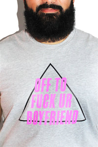 PLUS: Off To Fuck Your Boyfriend Sleeveless Tee- Grey