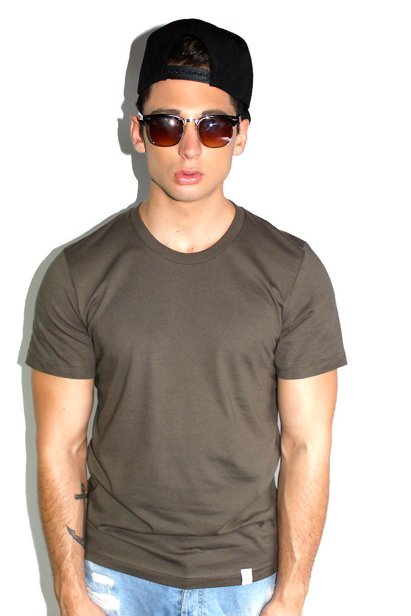 Core Crewneck Tee-Army Green