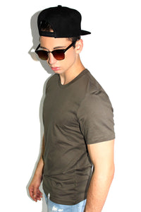 Core Crewneck Tee-Army Green