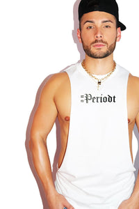 On Periodt Low Arm Shredder Tank-White
