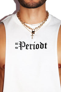 On Periodt Low Arm Shredder Tank-White