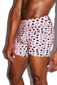 Triad Biker Shorts- Pink