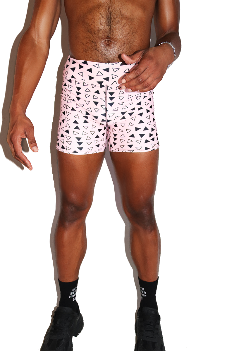 Triad Biker Shorts- Pink