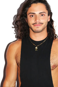 Thunderstorm Parachute Pride Rainbow Necklace - Gold