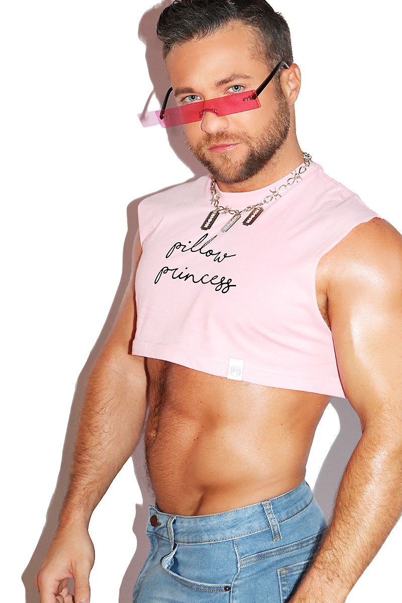 Pillow Princess Extreme Crop Tank- Pink