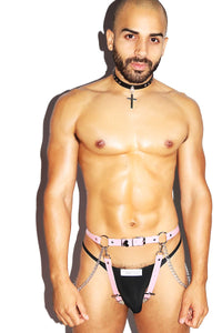 Cowboy Straps Leg Harness-Pink