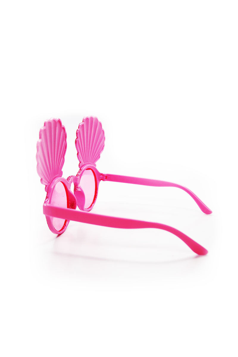 Shello Mermaid Glitter Sunglasses- Pink