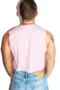 Pink Like My Hole Crop Tank- Pink