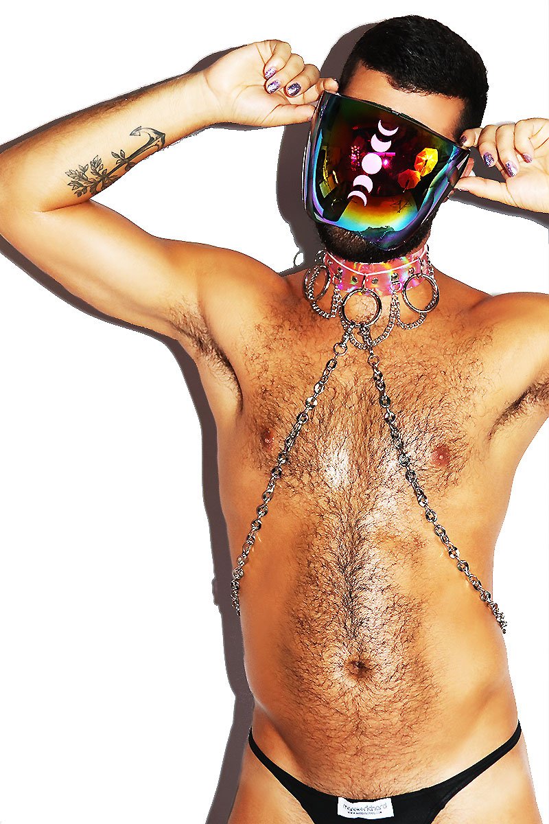 Ring Leader Holo Harness-Pink