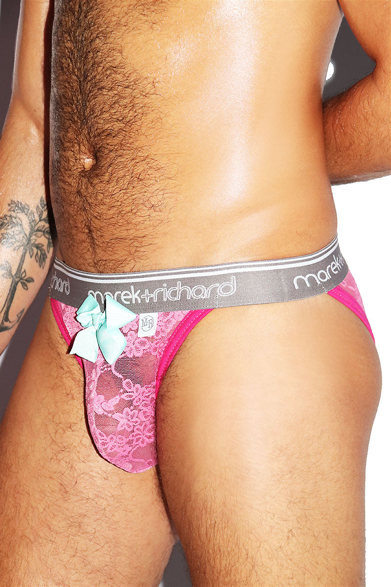 Ohh Lala High Cut Bikini -Pink