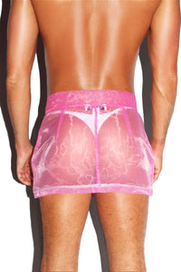 Pony Rides Utility Organza Skirt- Pink