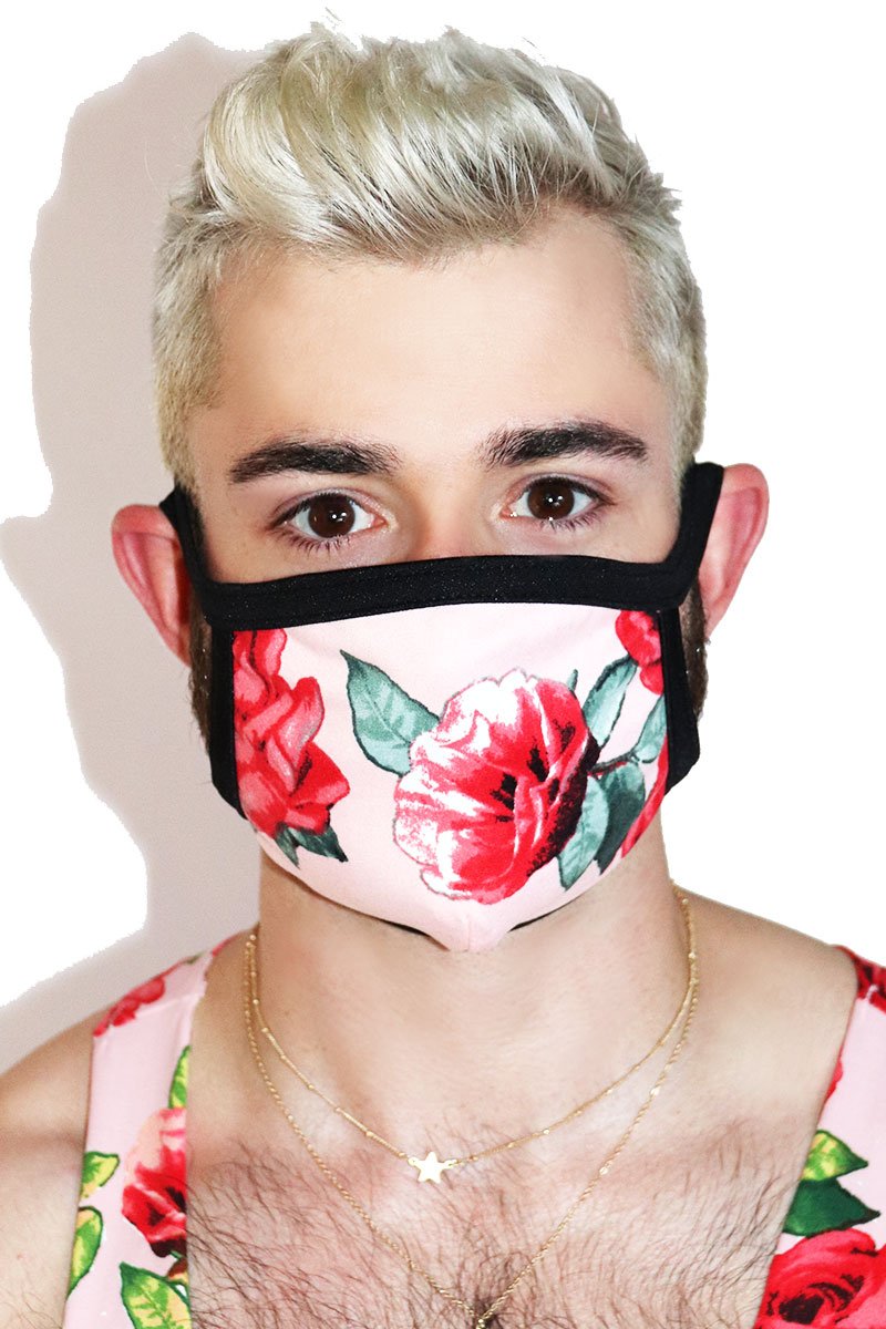 Rosebud Face Mask- Black
