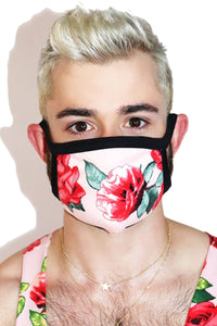 Rosebud Face Mask- Black