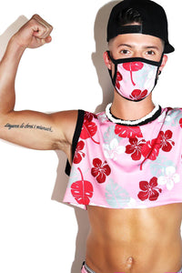Honolulu Extreme Crop Tank- Pink