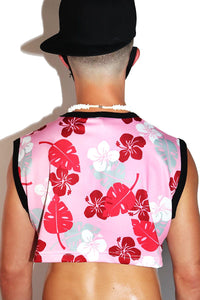 Honolulu Extreme Crop Tank- Pink