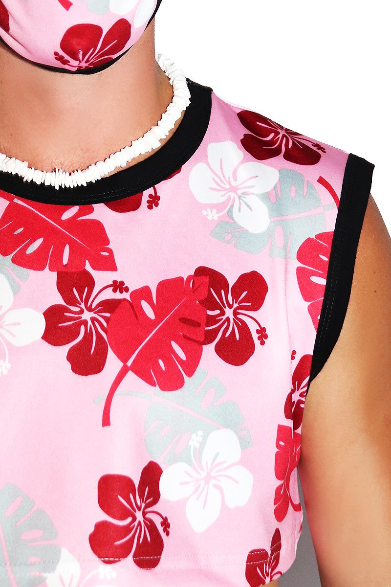 Honolulu Extreme Crop Tank- Pink