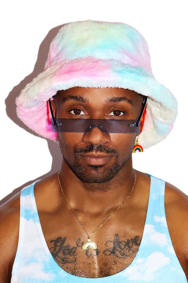 Furry Tye Dye Bucket Hat - Multi