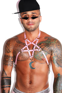 Pentagram Harness- Pink