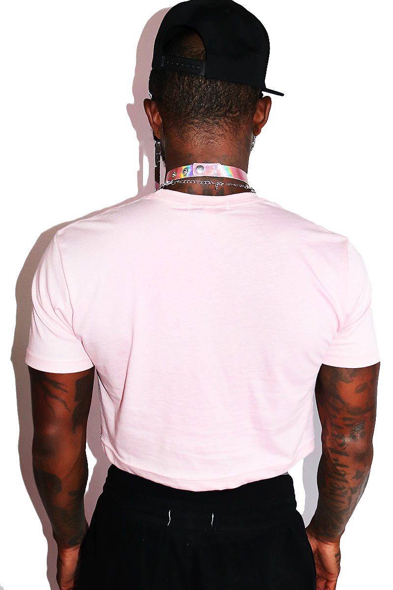 Lil' Pumpkin  Crop Tee- Pink
