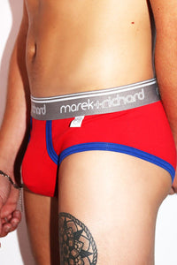 Pop Sequin Brief-Red