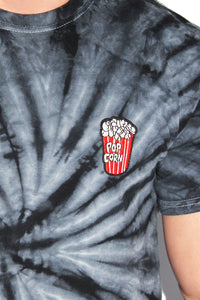 Scary Movie Crop Tee-Black