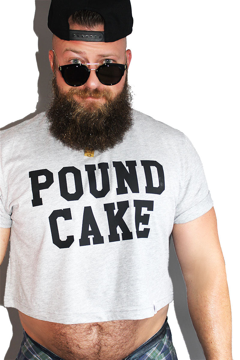 PLUS: Pound Cake Crop Tee- Grey