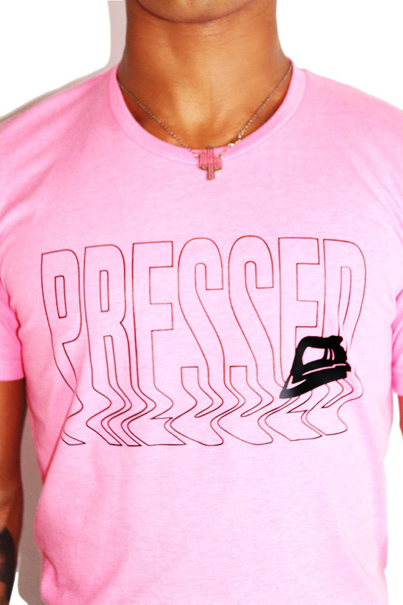 Pressed Tee-Neon Pink