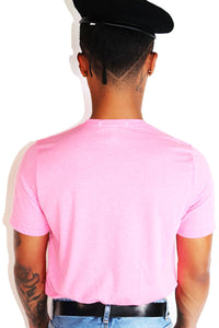 Pressed Tee-Neon Pink