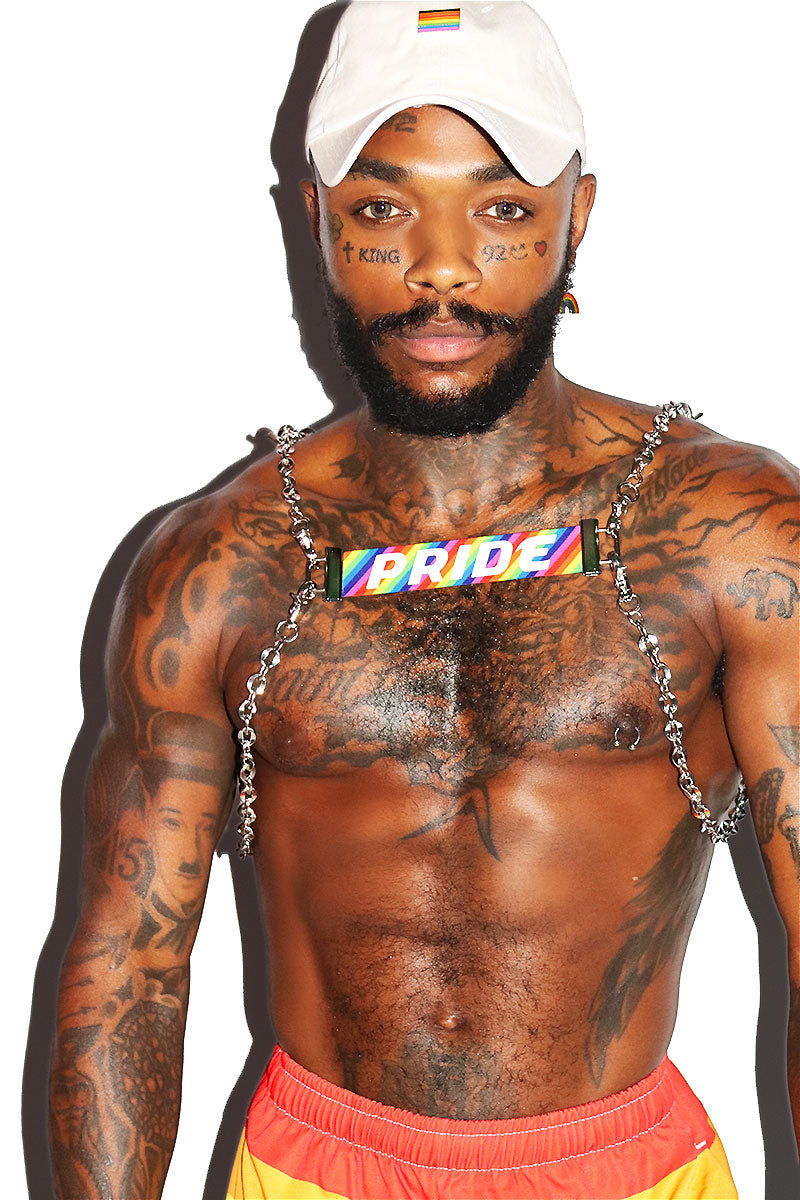 Pride Rainbow Chain Harness- Multi
