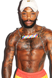 Pride Rainbow Chain Harness- Multi