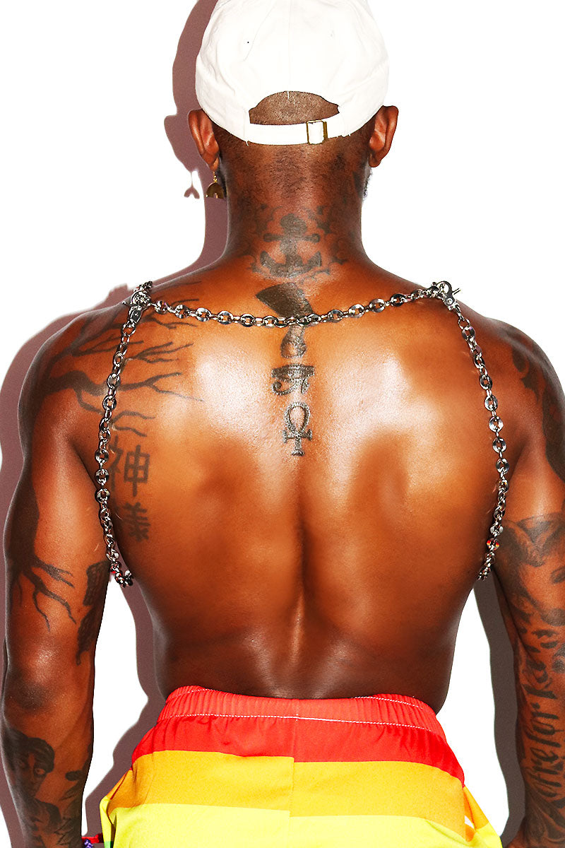 Pride Rainbow Chain Harness- Multi