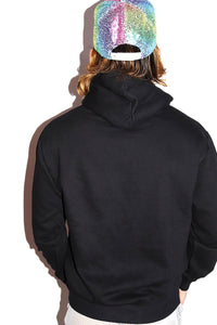 Pride String Long Sleeve Hoodie- Black