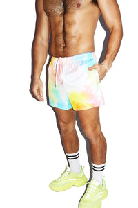 Cotton Kandi All Over Print Active Shorts- Multi