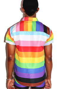 Inclusive Pride Shot Sleeve Shirt- Multi
