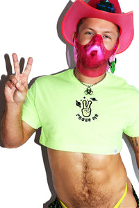 Probe Me Extreme Crop Tee- Neon Green
