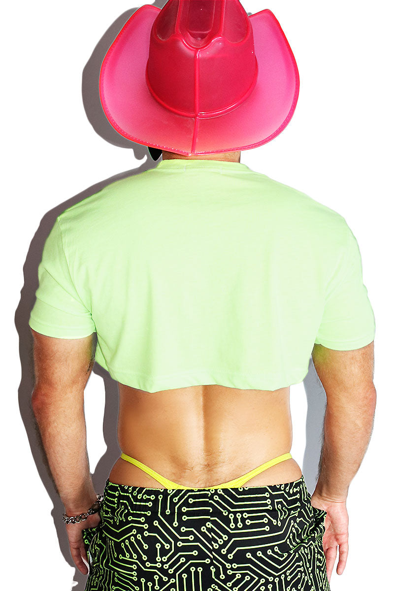 Probe Me Extreme Crop Tee- Neon Green
