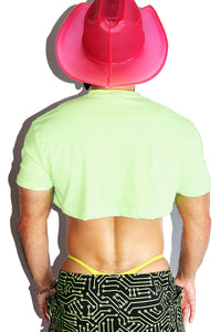 Probe Me Extreme Crop Tee- Neon Green