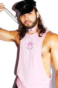 Pup Play Low Arm Tank- Pink